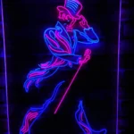 Johnnie Walker Neon Sign Detail Logo 1