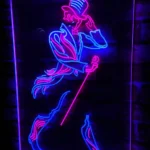 Johnnie Walker Neon Sign Detail Logo 1