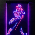 Johnnie Walker Neon Sign Detail Logo 1