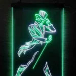 Johnnie Walker Neon Sign Detail Logo 1