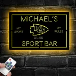 Kansas City Chiefs Metal Sign Bespoke Kc Arrowhead Logo 1