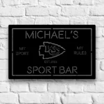 Kansas City Chiefs Metal Sign Bespoke Kc Arrowhead Logo 1