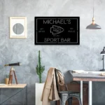 Kansas City Chiefs Metal Sign Bespoke Kc Arrowhead Logo 1