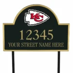 Kansas City Chiefs Metal Sign Street Name Here 1