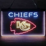 Kansas City Chiefs Neon Sign Detailed 3 Color 1