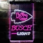 Kansas City Chiefs Neon Sign Detailed Busch Light 1