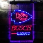 Kansas City Chiefs Neon Sign Detailed Busch Light 1