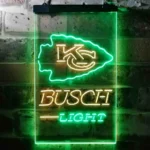 Kansas City Chiefs Neon Sign Detailed Busch Light 1