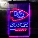 Kansas City Chiefs Neon Sign Detailed Busch Light 1