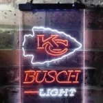 Kansas City Chiefs Neon Sign Detailed Busch Light 1