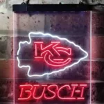 Kansas City Chiefs Neon Sign Detailed Busch Light 1