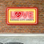 Kansas City Chiefs Neon Sign Love Sign 1