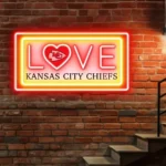 Kansas City Chiefs Neon Sign Love Sign 1