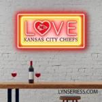 Kansas City Chiefs Neon Sign Love Sign 1