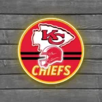 Kansas City Chiefs Neon Sign Nfl Helmet Acrylic 1