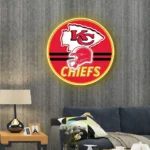 Kansas City Chiefs Neon Sign Nfl Helmet Acrylic 1