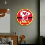 Kansas City Chiefs Neon Sign Nfl Helmet Acrylic 1