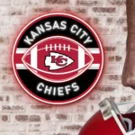 Kansas City Chiefs Neon Sign Rugby Acrylic 1