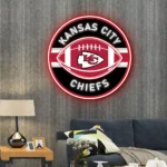 Kansas City Chiefs Neon Sign Rugby Acrylic 1