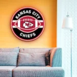 Kansas City Chiefs Neon Sign Rugby Acrylic 1