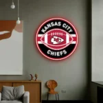 Kansas City Chiefs Neon Sign Rugby Acrylic 1