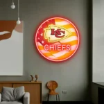 Kansas City Chiefs Neon Sign Us Pennant Acrylic 1