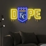 Kansas City Royals Neon Sign Dripping Dope 1