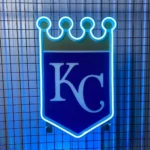 Kansas City Royals Neon Sign Kc Royal Crown 1