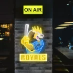 Kansas City Royals Neon Sign Mascot Acrylic 1