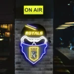 Kansas City Royals Neon Sign Skull 1