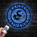Kansas Jayhawks Metal Sign Nhl 1