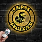 Kansas Jayhawks Metal Sign Nhl 1