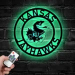 Kansas Jayhawks Metal Sign Nhl 1