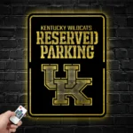 Kentucky Wildcats Metal Sign Reserved Parking 1
