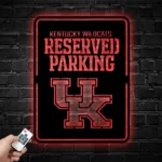Kentucky Wildcats Metal Sign Reserved Parking 1