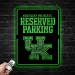 Kentucky Wildcats Metal Sign Reserved Parking 1