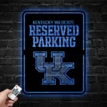 Kentucky Wildcats Metal Sign Reserved Parking 1