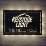 Keystone Light Metal Sign Bespoke Logo 1