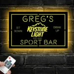 Keystone Light Metal Sign Personalised Name 1
