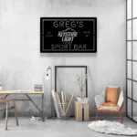 Keystone Light Metal Sign Personalised Name 1