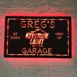 Keystone Light Metal Sign Personalised Name 1