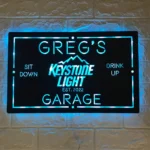Keystone Light Metal Sign Personalised Name 1