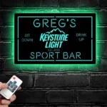 Keystone Light Metal Sign Personalised Name 1