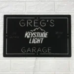 Keystone Light Metal Sign Personalised Name 1
