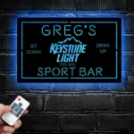 Keystone Light Metal Sign Personalised Name 1