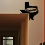 Kokanee Metal Sign Texas State Map 1