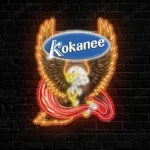Kokanee Neon Sign Bespoke Logo Custom American Eagle 1