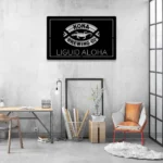 Kona Brewing Metal Sign Liquid Aloha 1