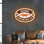 Kona Brewing Neon Sign Gecko Kona Brew 1