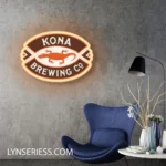 Kona Brewing Neon Sign Gecko Kona Brew 1